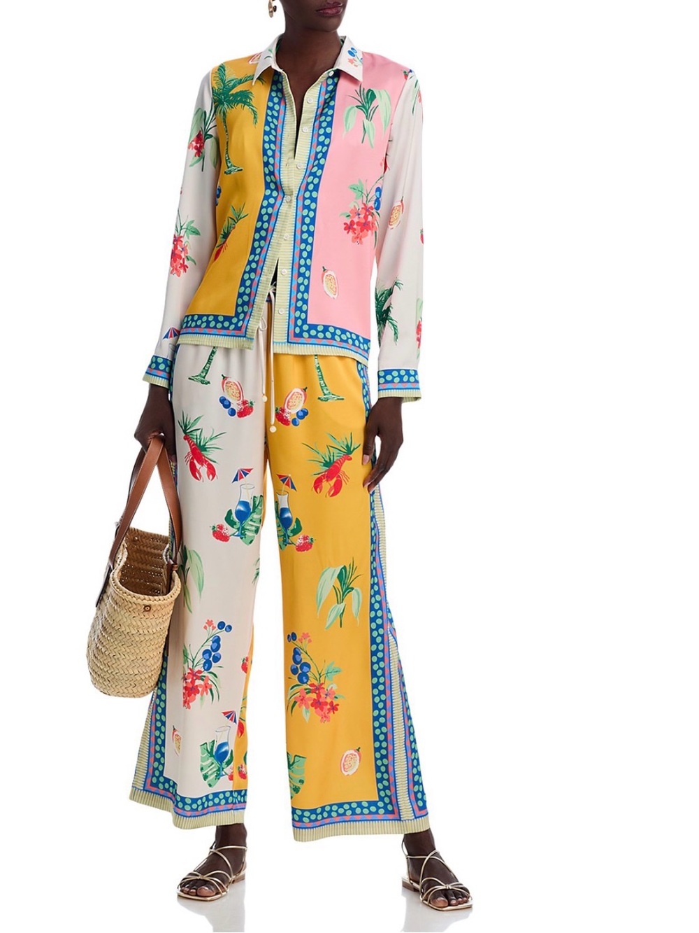 Aqua matching 2 piece set sz small Vacation Summer Tropical